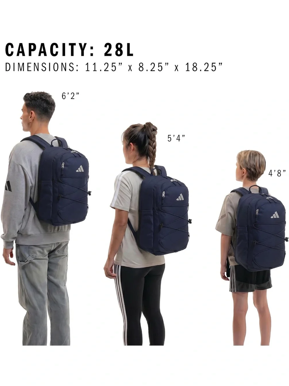 adidas Amplifier Backpack for Laptop, School and Gym, 28L